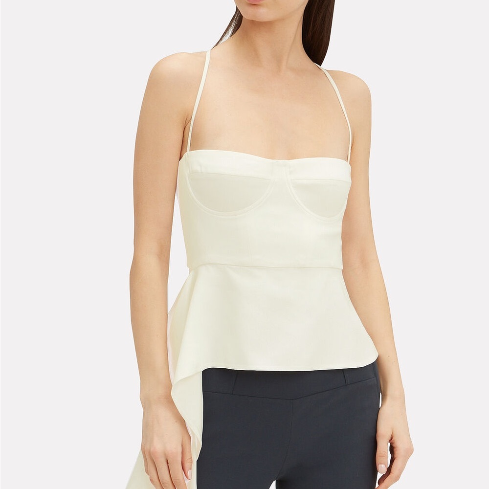 ISO michelle mason drape bustier top
